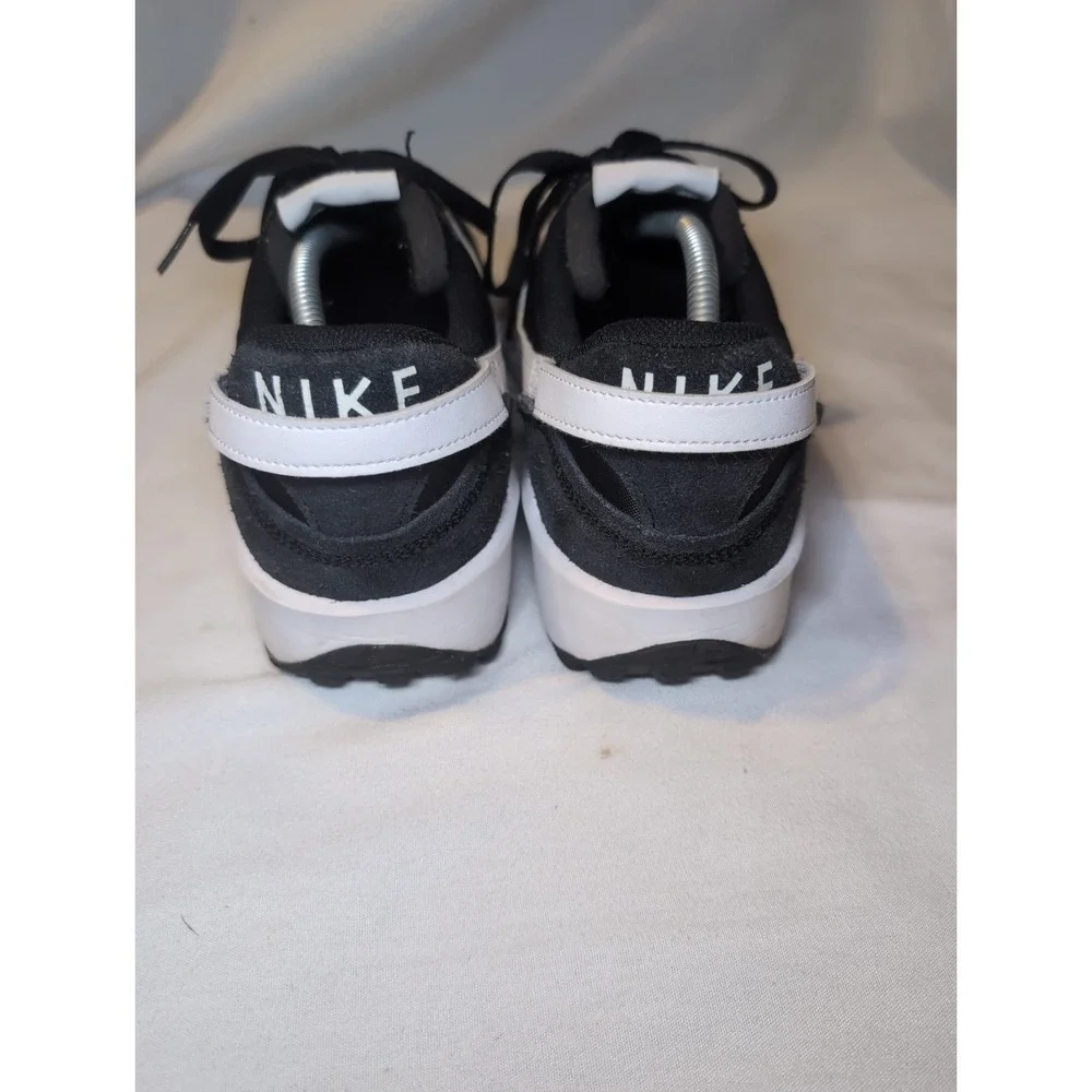 NIKE MENS WAFFLE DEBUT ATHLETIC SNEAKERS #DH9522 001 Size 12 Black/White